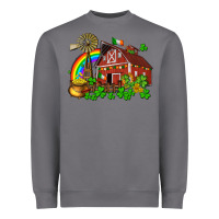 Storm St. Patrick's farm with gold Heavyweight Sweatshirt - OliviaCreatesArt