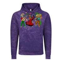Cloud Purple Mexican Skeletons Vintage Hoodie - texasbilliewilder