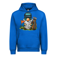 Cobalt golf gnome Urban Hoodie - BarkalooDesign