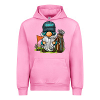Fuchsia Pink golf gnome Urban Hoodie - BarkalooDesign
