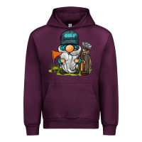 Mauve Wine golf gnome Urban Hoodie - BarkalooDesign