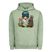 Pigment Oil Green golf gnome Urban Hoodie - BarkalooDesign