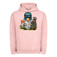 Pigment Salmon golf gnome Urban Hoodie - BarkalooDesign