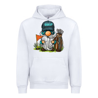 White golf gnome Urban Hoodie - BarkalooDesign