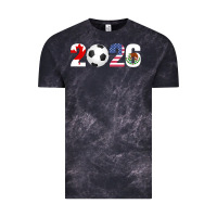 Cloud Black North America 2026 Football  Canada USA Mexico Soccer Vintage Tee - maiPhamDesign