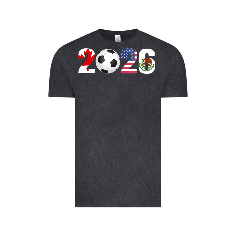 North America 2026 Football  Canada Usa Mexico Soccer Vintage Tee by maiPhamDesign | Teevron