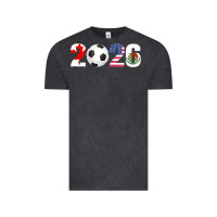 Vintage Black North America 2026 Football  Canada USA Mexico Soccer Vintage Tee - maiPhamDesign
