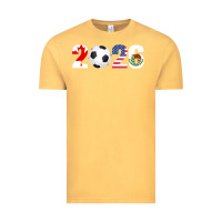 Vintage Mustard North America 2026 Football  Canada USA Mexico Soccer Vintage Tee - maiPhamDesign