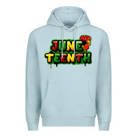 Blue Mist juneteenth Premium Hoodie - FaDigitalArtStudio
