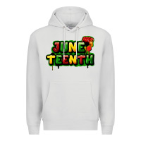 Dove Grey juneteenth Premium Hoodie - FaDigitalArtStudio