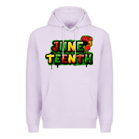 Lilac juneteenth Premium Hoodie - FaDigitalArtStudio