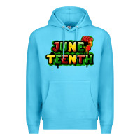 Ocean Blue juneteenth Premium Hoodie - FaDigitalArtStudio