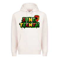 Pale Pink juneteenth Premium Hoodie - FaDigitalArtStudio