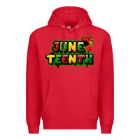 Red juneteenth Premium Hoodie - FaDigitalArtStudio