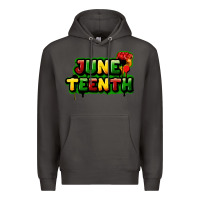 Smoke juneteenth Premium Hoodie - FaDigitalArtStudio