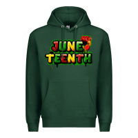 Sports Green juneteenth Premium Hoodie - FaDigitalArtStudio