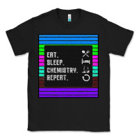 Black Eat Sleep Chemıstray Repeat Classic Tee - Bettercallsaul