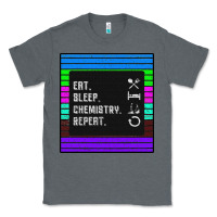 Charcoal Heather Eat Sleep Chemıstray Repeat Classic Tee - Bettercallsaul