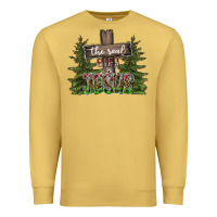 Antique Gold the real gift is jesus Premium Sweatshirt - CowhideDigitalArt