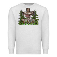 Oatmeal Heather the real gift is jesus Premium Sweatshirt - CowhideDigitalArt
