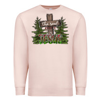 Pale Pink the real gift is jesus Premium Sweatshirt - CowhideDigitalArt