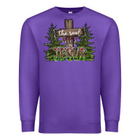 Purple the real gift is jesus Premium Sweatshirt - CowhideDigitalArt