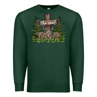 Sports Green the real gift is jesus Premium Sweatshirt - CowhideDigitalArt