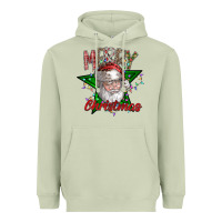 Matcha festive santa claus greeting Heavyweight Hoodie - CowhideDigitalArt