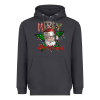 Smoke festive santa claus greeting Heavyweight Hoodie - CowhideDigitalArt