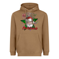 Toasted Coconut festive santa claus greeting Heavyweight Hoodie - CowhideDigitalArt