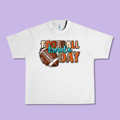 Football Kinda Day Urban Heavy Tee Designed By Nancycooperartshop