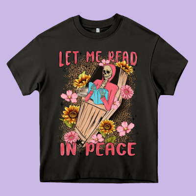 Let Me Read In Peace Heavy Core Tee Designed By Maliassmallbusiness