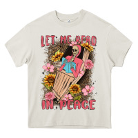 Cream let me read in peace Heavy Core Tee - MaliasSmallBusiness