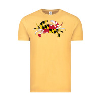 Vintage Mustard Maryland Crab State Pride Flag Vintage Tee - maiPhamDesign