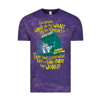 Cloud Purple Pinky and the Brain The World Vintage Tee - maiPhamDesign