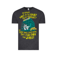 Vintage Black Pinky and the Brain The World Vintage Tee - maiPhamDesign