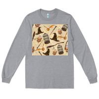 Heather Grey wizard items Long Sleeve Tee - TumblerDesignByShophia