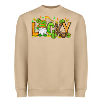 St. Patrick's Lucky Gnome Heavyweight Sweatshirt | Teevron