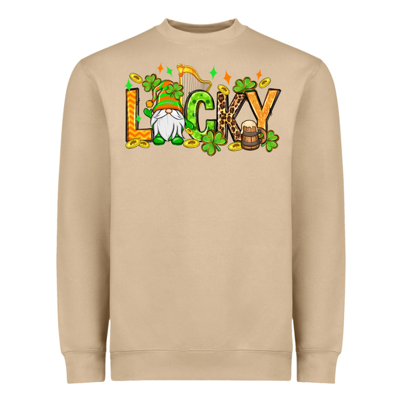 St. Patrick's Lucky Gnome Heavyweight Sweatshirt by OliviaCreatesArt | Teevron