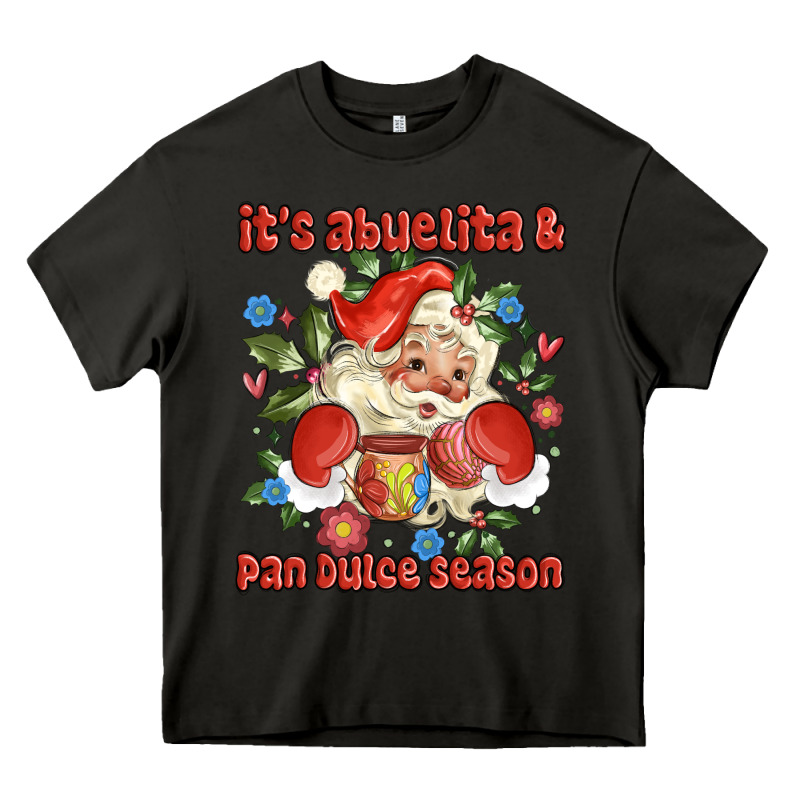 Its Abuelita And Pan Dulce Season Mexican Santa Heavy Core Tee by MaliasSmallBusiness | Teevron