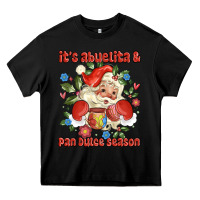 Black its abuelita and pan dulce season mexican santa Heavy Core Tee - MaliasSmallBusiness