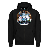 Black Chillin With My Snowmies Zipper Hoodie - FaDigitalArtStudio
