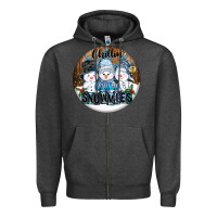 Charcoal Heather Chillin With My Snowmies Zipper Hoodie - FaDigitalArtStudio