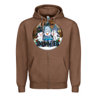 Chestnut Chillin With My Snowmies Zipper Hoodie - FaDigitalArtStudio