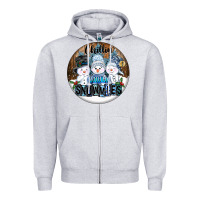 Heather Grey Chillin With My Snowmies Zipper Hoodie - FaDigitalArtStudio
