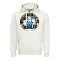Oatmeal Heather Chillin With My Snowmies Zipper Hoodie - FaDigitalArtStudio