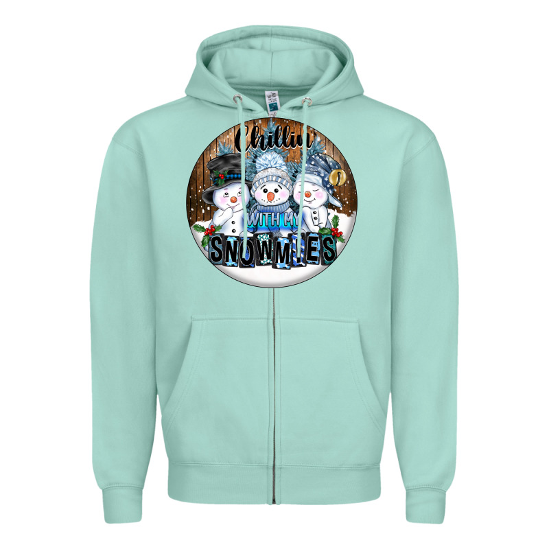 Chillin With My Snowmies Zipper Hoodie by FaDigitalArtStudio | Teevron