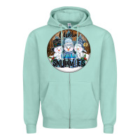 Seafoam Chillin With My Snowmies Zipper Hoodie - FaDigitalArtStudio
