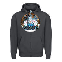 Smoke Chillin With My Snowmies Zipper Hoodie - FaDigitalArtStudio