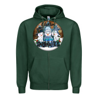 Sports Green Chillin With My Snowmies Zipper Hoodie - FaDigitalArtStudio